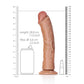 Gebogen Realistische Dildo Met Zuignap - 25,5 cm - Pleasureplay Realistische Dildo'sRealRock by Shots