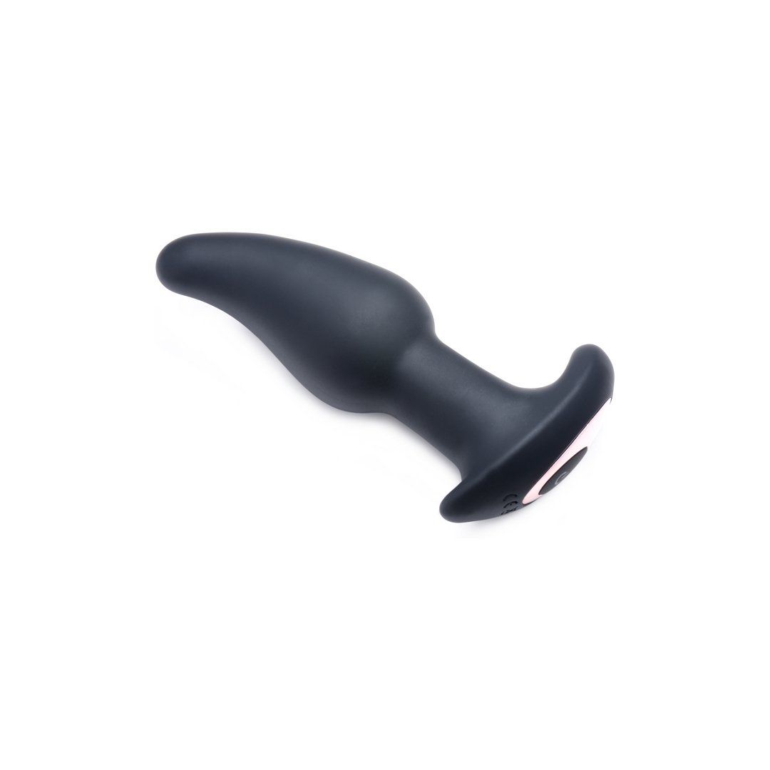 'Curved Rimming Butt Plug 10 Standen Afstandsbediening - Zwart' - EroticToyzButtplugs Anale Dildo's VibrerendXR Brands