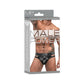 String Met Uitsnijdingen - Zwart - M - Pleasureplay StringsMale Power