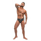 String Met Uitsnijdingen - Zwart - M - Pleasureplay StringsMale Power