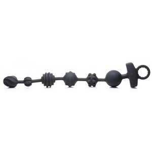 Dark Rattler - Vibrating Silicone Anal Beads with Remote Control - EroticToyzProducten,Toys,Anaal Toys,Anal Beads,,XR Brands