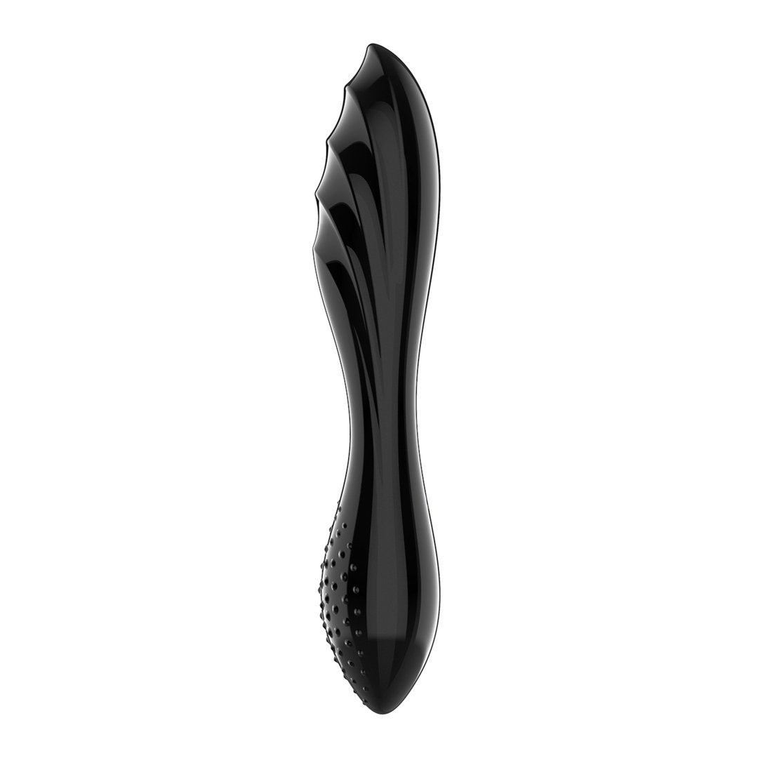 Dazzling Crystal 1 - Glass Dildo - Black - EroticToyzProducten,Toys,Dildos,Glazen Dildo's,,GeslachtsneutraalSatisfyer