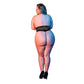 Halter Teddy - 2XL Zwart - Pleasureplay Queen sizeMagic Silk