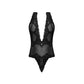 Halter Teddy - 2XL Zwart - Pleasureplay Queen sizeMagic Silk