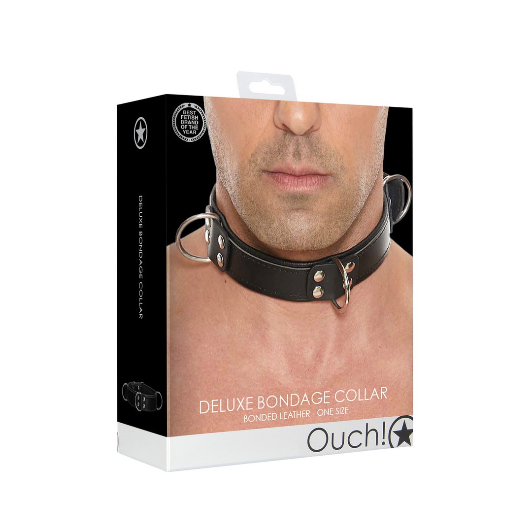 Deluxe Bondage Collar - One Size - EroticToyzProducten,Toys,Fetish,Harnassen,,MannelijkOuch! by Shots