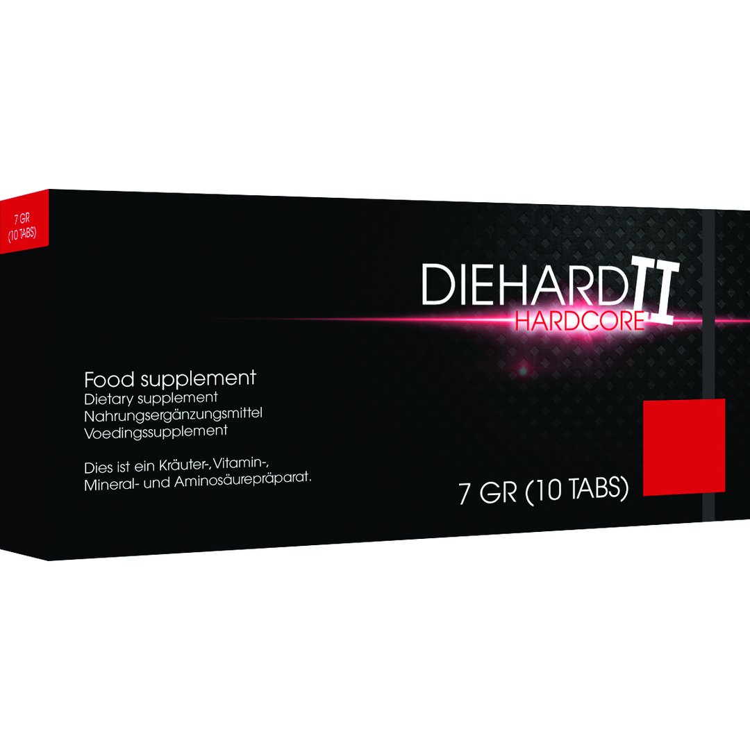 Diehard II Hardcore - Stimulating Capsules - 10 Pieces - EroticToyzProducten,Veilige Seks, Verzorging Hulp,Stimulerende Middelen,Pillen en Supplementen,,MannelijkPharmquests by Shots