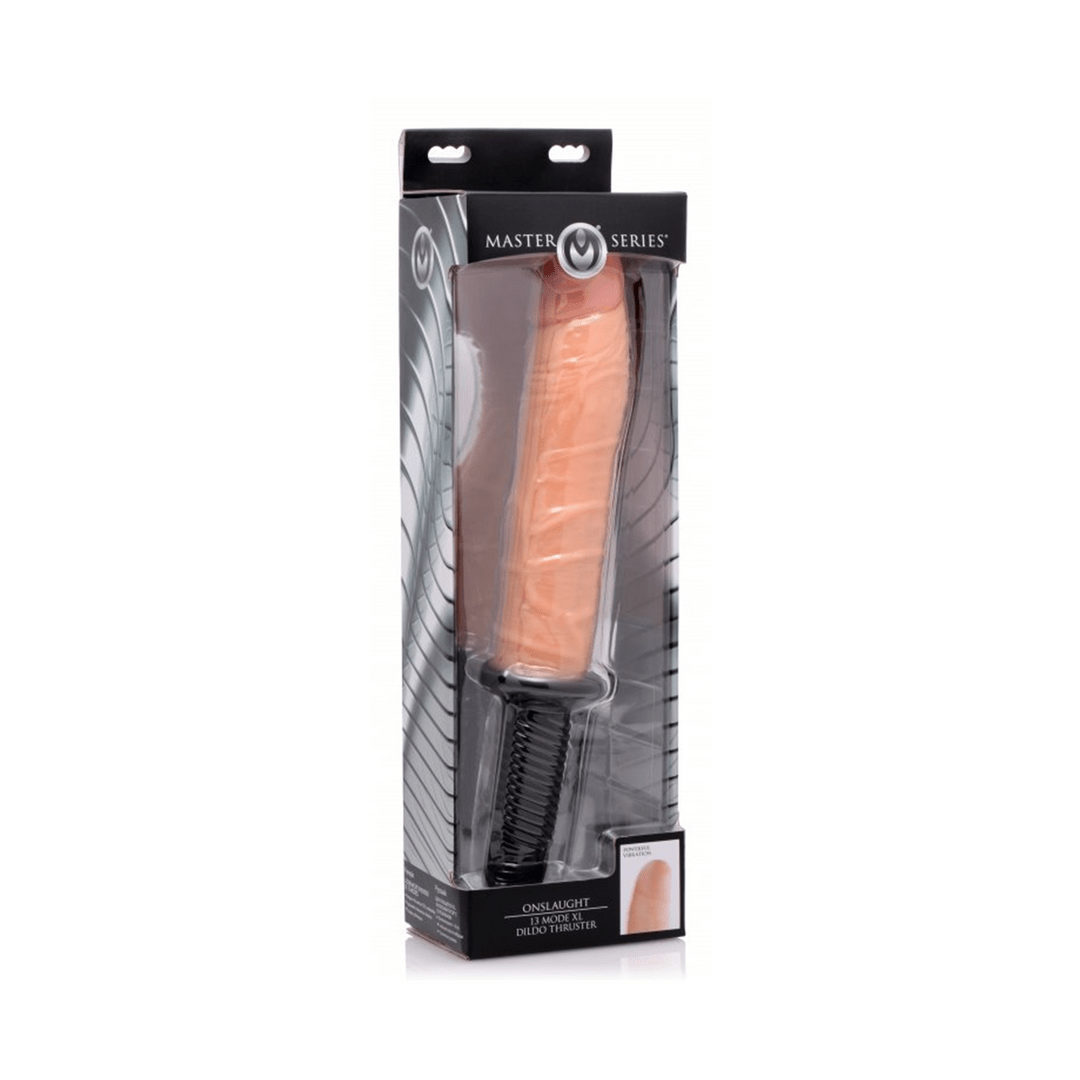 Dildo Thruster - 30 cm Met 4 Vibraties en 9 Modi - Huidskleur - Pleasureplay Thrusting VibratorsXR Brands