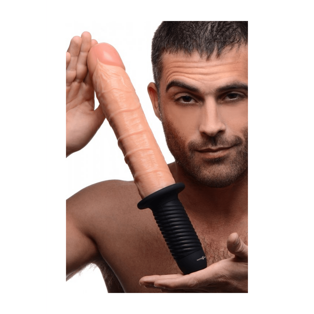 Dildo Thruster - 30 cm Met 4 Vibraties en 9 Modi - Huidskleur - Pleasureplay Thrusting VibratorsXR Brands
