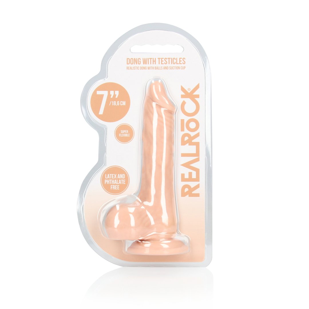 Dong with Testicles - 17 cm - EroticToyzProducten,Toys,Dildos,Realistische Dildo's,,GeslachtsneutraalRealRock by Shots