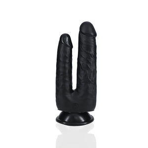 'Double Trouble Dubbele Dildo 12,7/15,2 cm - Zwart' - EroticToyzDubbele Dildo'sRealRock by Shots