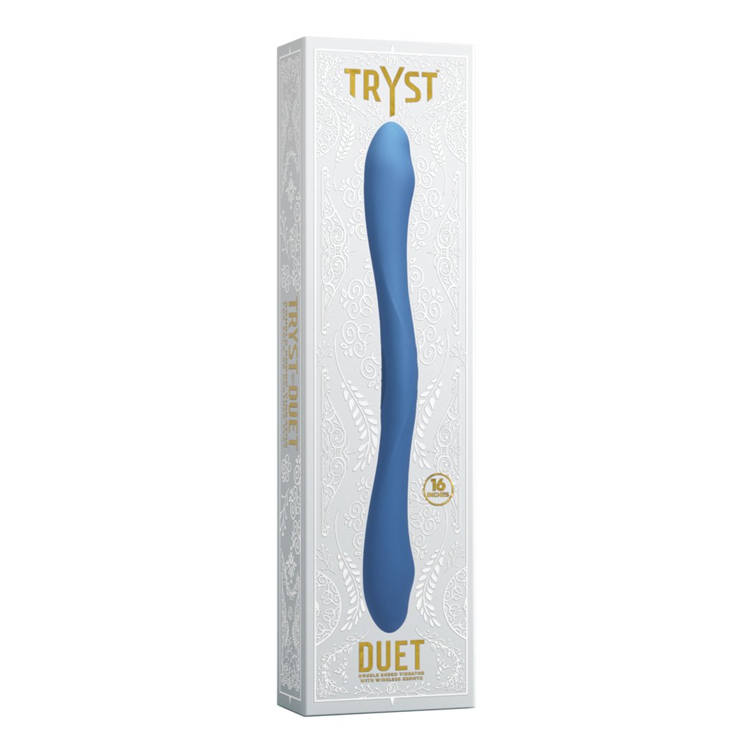 Duet - Double Ended Vibrator with Wireless Remote - Periwinkle - EroticToyzProducten,Toys,Toys voor Koppels,Duo - Vibrators,Duo - Vibrators,Binnenkort Verwacht,,GeslachtsneutraalDoc Johnson