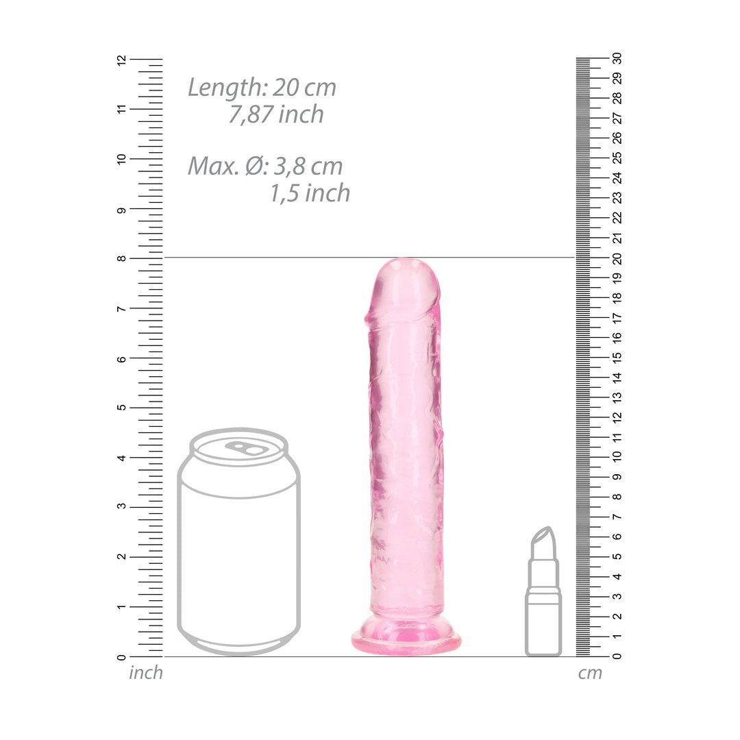 Echtelijke Dildo met Zuignap 18 cm - Transparant - EroticToyzRealistische Dildo'sRealRock by Shots