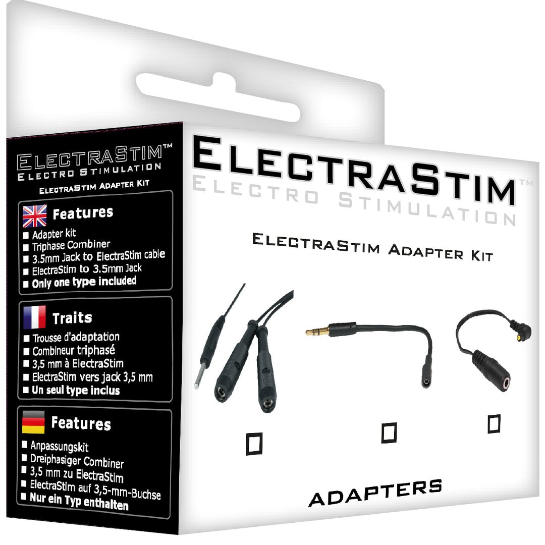 ElectraStim Adapterkit voor 3.5mm Jack - Compatibel met Electro - Seksspeeltjes - EroticToyzAccessoriesElectraStim