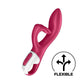 Rabbit Vibrator - Siliconen, Rood, Oplaadbaar, Waterdicht - Pleasureplay Rabbit VibratorsSatisfyer