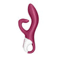 Rabbit Vibrator - Siliconen, Rood, Oplaadbaar, Waterdicht - Pleasureplay Rabbit VibratorsSatisfyer