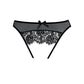 Open Kruis Panty - Zwart - One Size - Pleasureplay Strings en SlipjesAllure