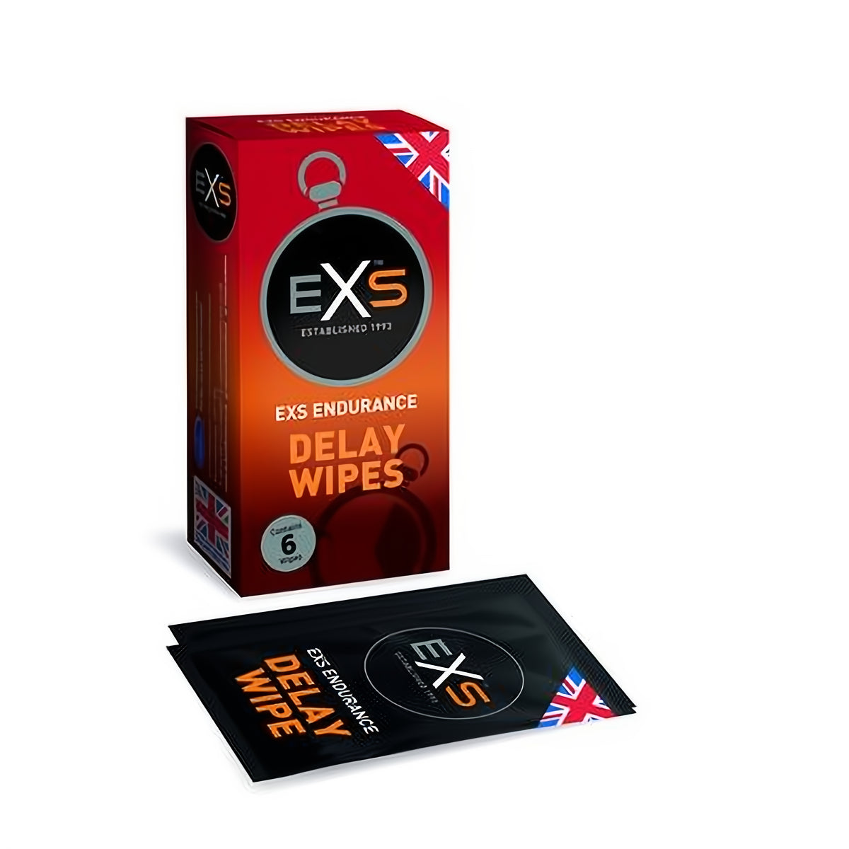 EXS Delay Wipes - 6 Pieces - EroticToyzProducten,Veilige Seks, Verzorging Hulp,HygiÃ«ne,Reinigingsmiddelen en Deodorant,,MannelijkEXS