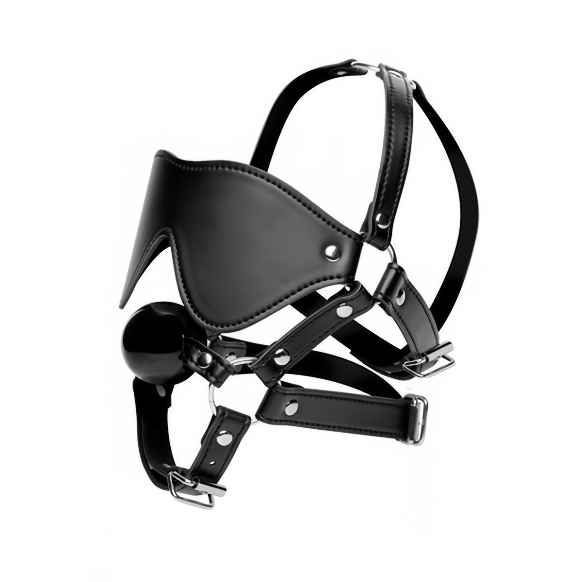 Eye Mask Harness with Ball Gag - EroticToyzProducten,Toys,Fetish,Gags,Maskers,Oogmasker,,GeslachtsneutraalXR Brands