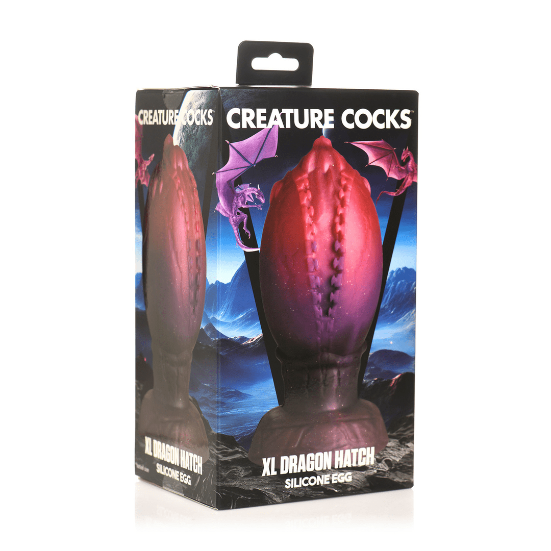 Fantasy Silicone Egg Plug - Donkerrood - Pleasureplay Buttplugs Anale Dildo's Niet VibrerendXR Brands