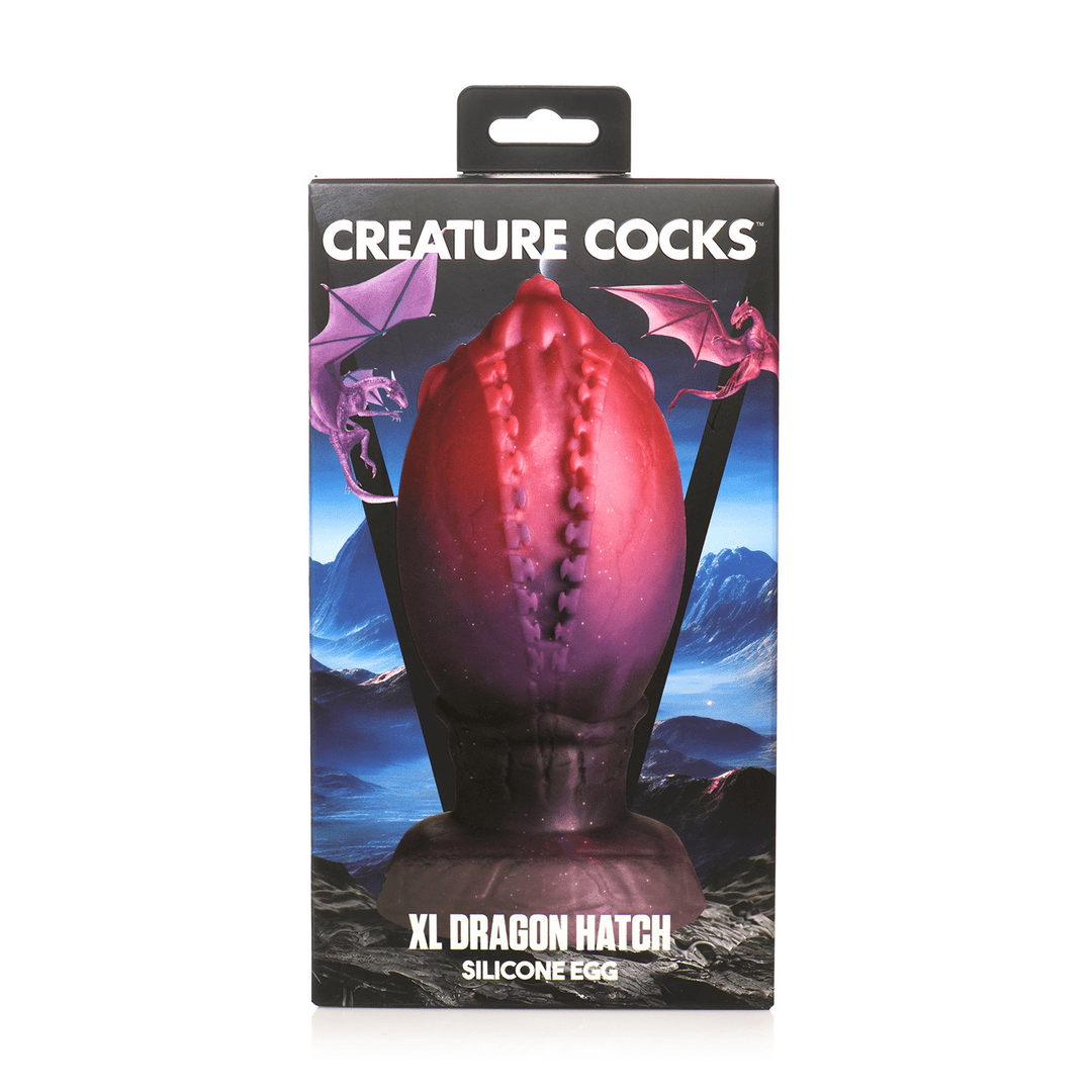 Fantasy Silicone Egg Plug - Donkerrood - Pleasureplay Buttplugs Anale Dildo's Niet VibrerendXR Brands