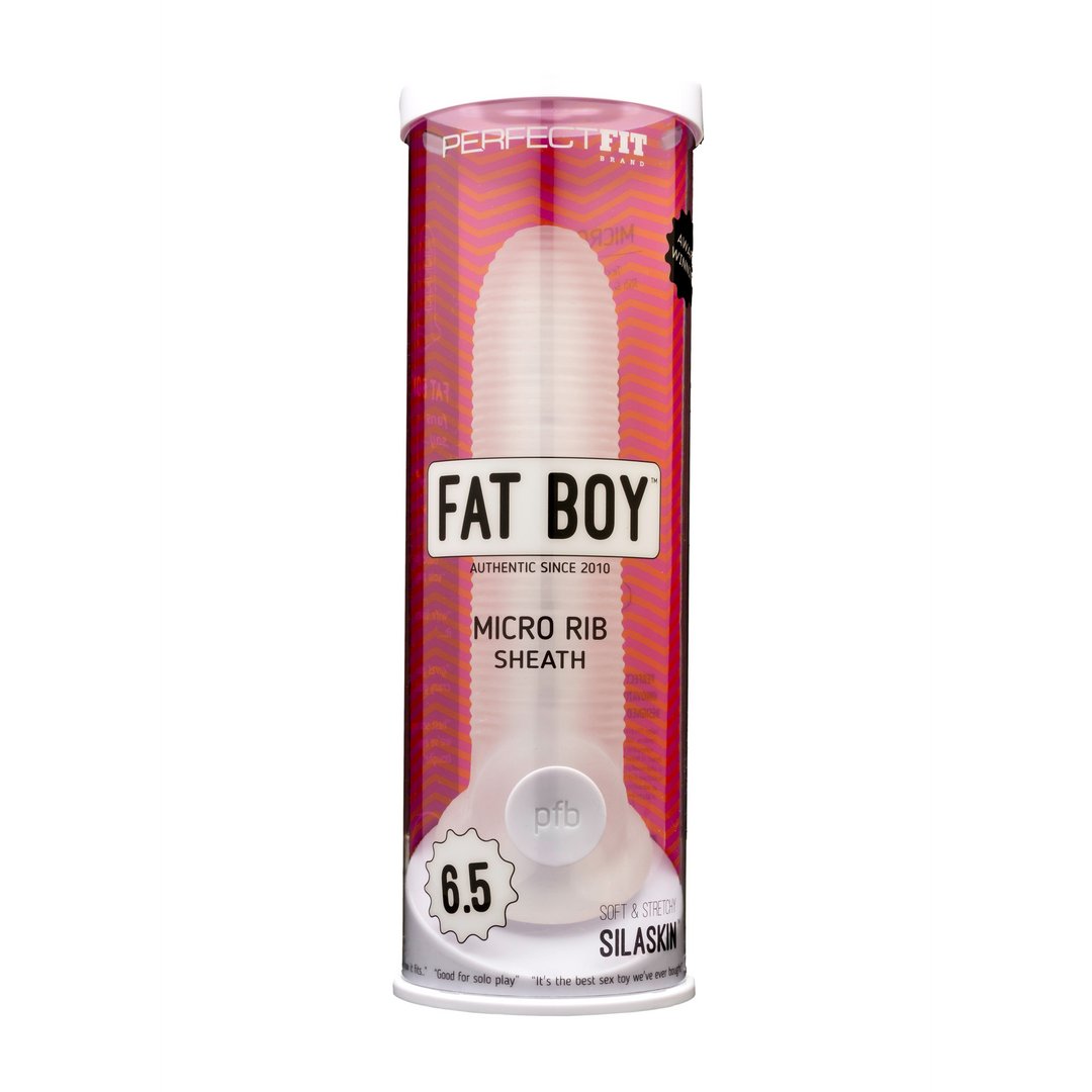 Fat Boy Micro Ribbed Sheath - 16,5 cm - EroticToyzProducten,Toys,Toys voor Mannen,Penis Sleeve,,MannelijkPerfectFitBrand