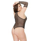 Fishnet Teddy Met Handschoenen - Plus Size - Pleasureplay Queen sizeCoquette