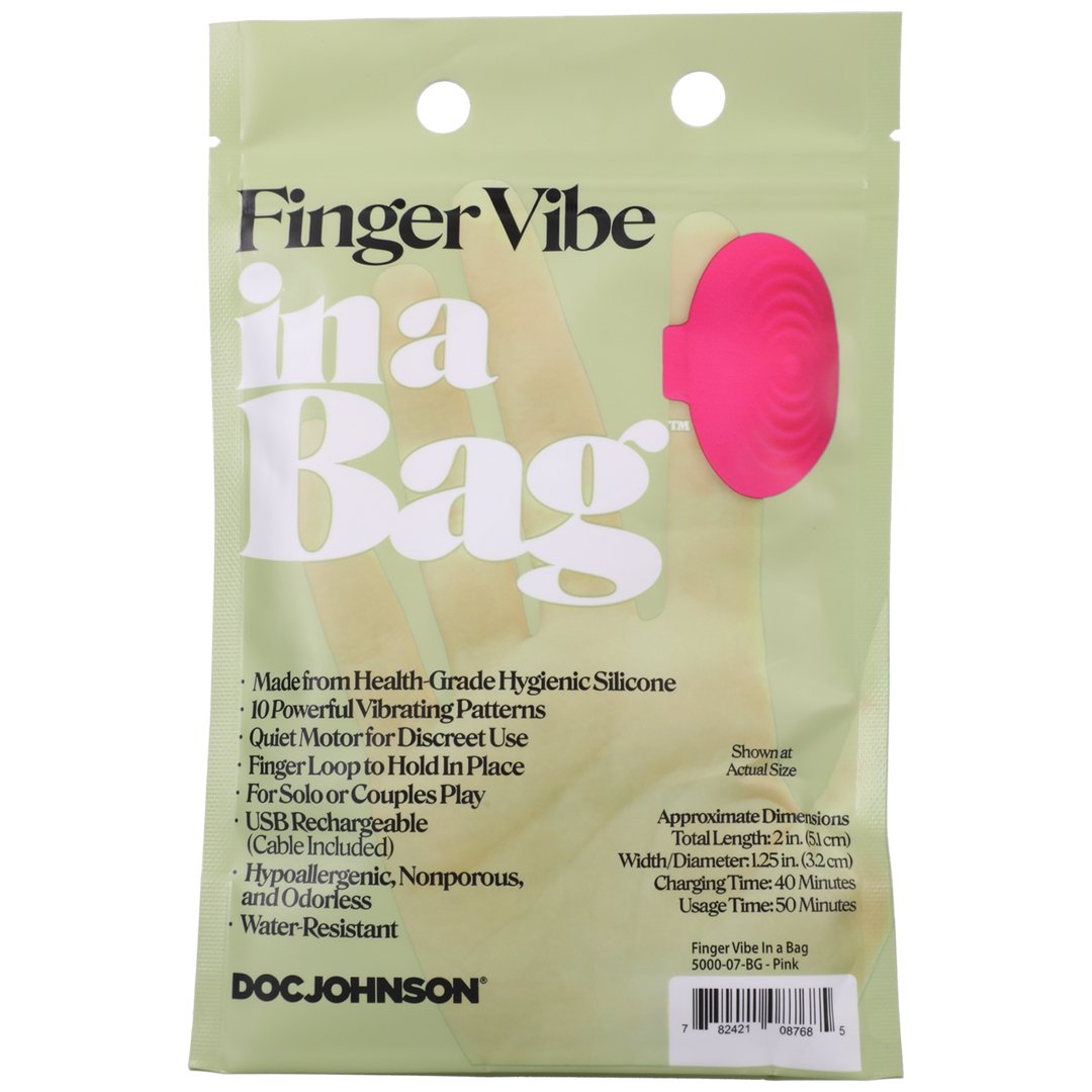 Finger Vibe - Pink - EroticToyzProducten,Toys,Vibrators,Vingervibrator,Nieuwe Producten,,GeslachtsneutraalDoc Johnson