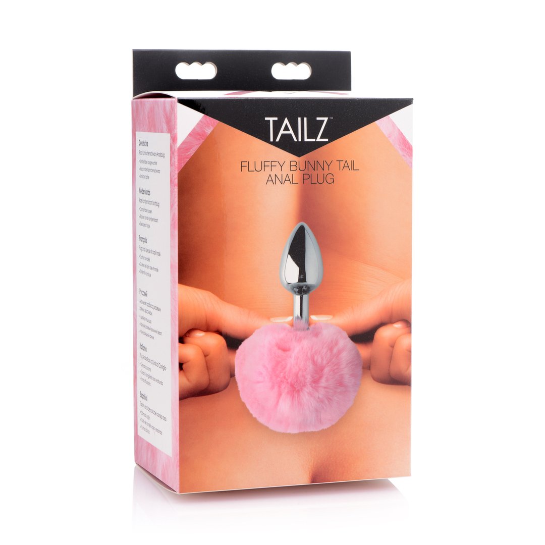 Fluffy Bunny Tail - Anal Plug - Pink - EroticToyzProducten,Toys,Anaal Toys,Buttplugs Anale Dildo's,Buttplugs Anale Dildo's Niet Vibrerend,,GeslachtsneutraalXR Brands