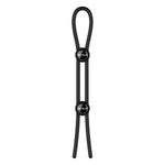 Forge - Double Adjustable Lasso Silicone Cock Ring - Black - EroticToyzProducten,Toys,Toys voor Mannen,Cockringen,,MannelijkNexus