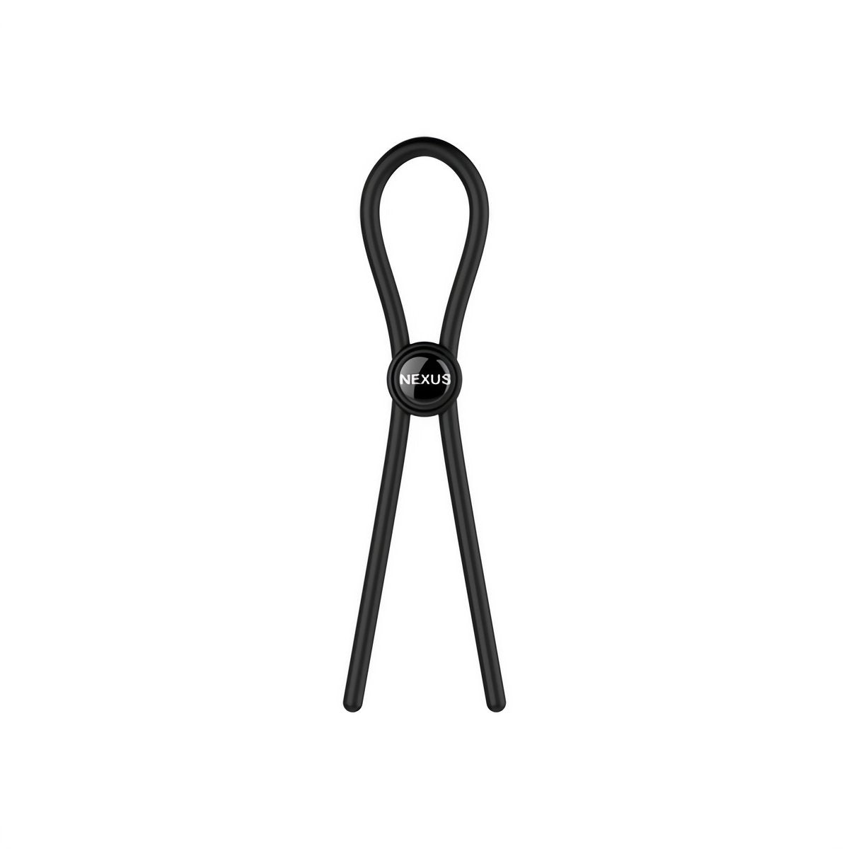 Forge Verstelbare Lasso Cock Ring - Zwart Siliconen 30 cm - EroticToyzCockringenNexus