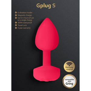 G - Plug S - Neon Rose - EroticToyzProducten,Toys,Anaal Toys,Buttplugs Anale Dildo's,Buttplugs Anale Dildo's Vibrerend,,GeslachtsneutraalG - Vibe