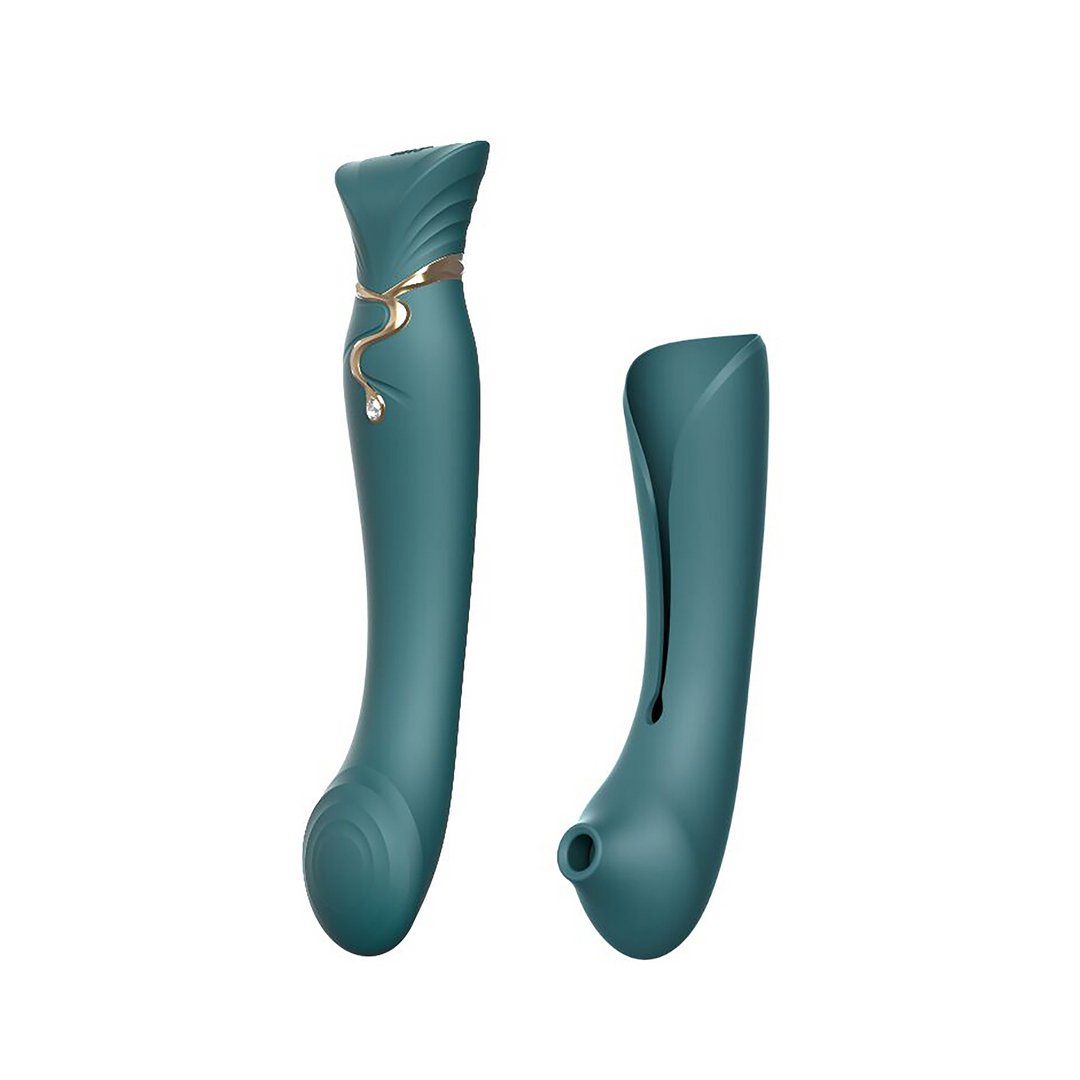 G - Spot Vibrator en Air Pulse Stimulator - Groen - EroticToyzToy SetsZalo