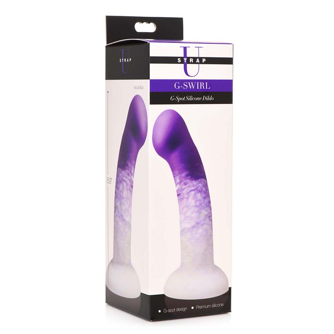 G - Swirl - G - Spot Silicone Dildo - EroticToyzProducten,Toys,Dildos,Voorbinddildo's,Voorbinddildo's,Outlet,,GeslachtsneutraalXR Brands