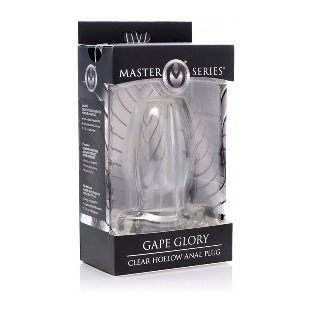 Gape Glory - Transparent Hollow Anal Plug - Large - EroticToyzProducten,Toys,Anaal Toys,Buttplugs Anale Dildo's,Buttplugs Anale Dildo's Niet Vibrerend,,GeslachtsneutraalXR Brands