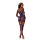 Kousenbandjurk Met Fishnet - Aubergine - Pleasureplay JurkjesDreamgirl