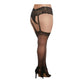 Garterhose - Zwart Kant Met Dij Hoge Kousen - Pleasureplay Kousenbanden/JarretelsDreamgirl