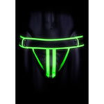 Gestreepte Jockstrap - M - Glow in the Dark Bondage Look - EroticToyzJocksOuch! by Shots