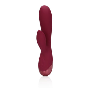 Gladde Silicone Rabbit Vibrator - Donker Kersen - EroticToyzRabbit VibratorsLoveline by Shots