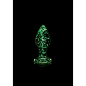 Glass Butt Plug - Glow in the Dark - Medium - EroticToyzProducten,Toys,Anaal Toys,Buttplugs Anale Dildo's,Buttplugs Anale Dildo's Niet Vibrerend,,GeslachtsneutraalOuch! by Shots