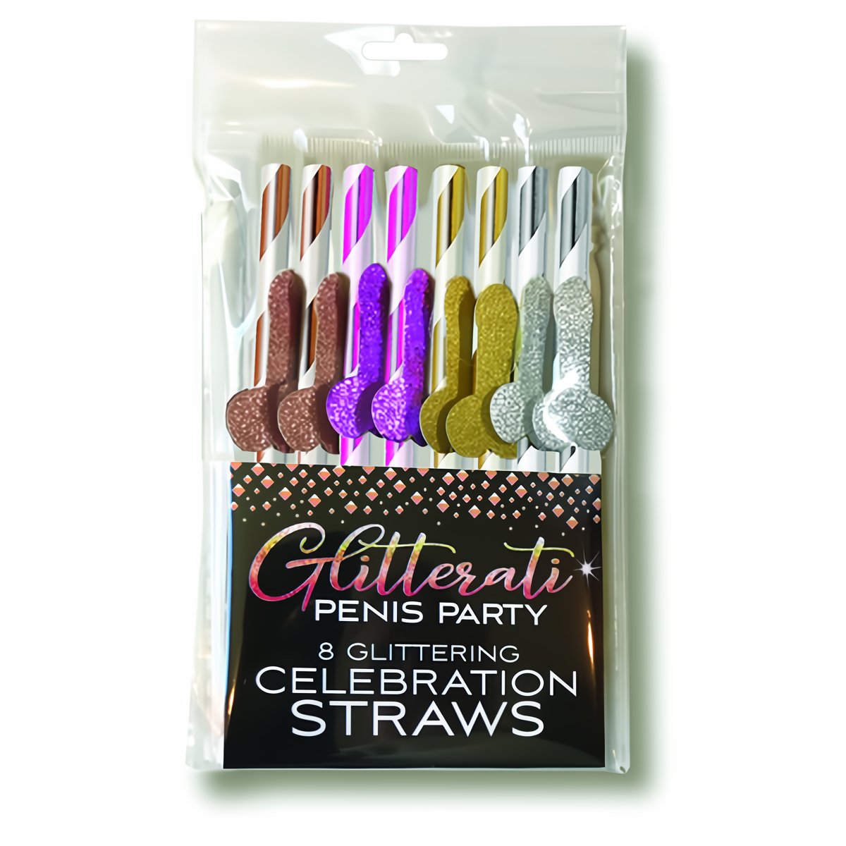 Glitterati Penis, Party Cocktail Straws - EroticToyzProducten,Grappige Erotische Gadgets,Feestartikelen,,GeslachtsneutraalLittle Genie Productions