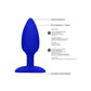Verwarmde Anale Vibrerende Buttplug - Blauw - Pleasureplay Verwarmende VibratorsElegance by Shots