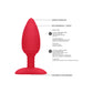 Anaalplug Met Verwarming & Trillingen - Rood - Pleasureplay Verwarmende VibratorsElegance by Shots