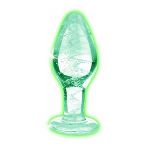 Glow - In - The - Dark - Glass Butt Plug - Medium - EroticToyzProducten,Toys,Anaal Toys,Buttplugs Anale Dildo's,Buttplugs Anale Dildo's Niet Vibrerend,,GeslachtsneutraalXR Brands