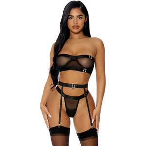 Good As Gold Lingerie Set - Lingerie Set - S - EroticToyzProducten,Lingerie,Lingerie voor Haar,3 - Delige Set,Outlet,,VrouwelijkForplay