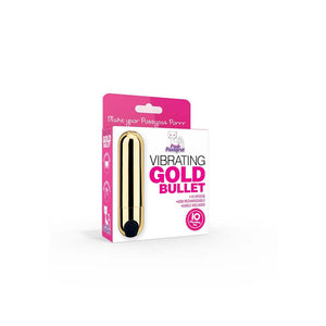 'Gouden Vibratie Bullet - USB Oplaadbaar & Splash - Proof' - EroticToyzKogel - en MinivibratorsPink Pussycat