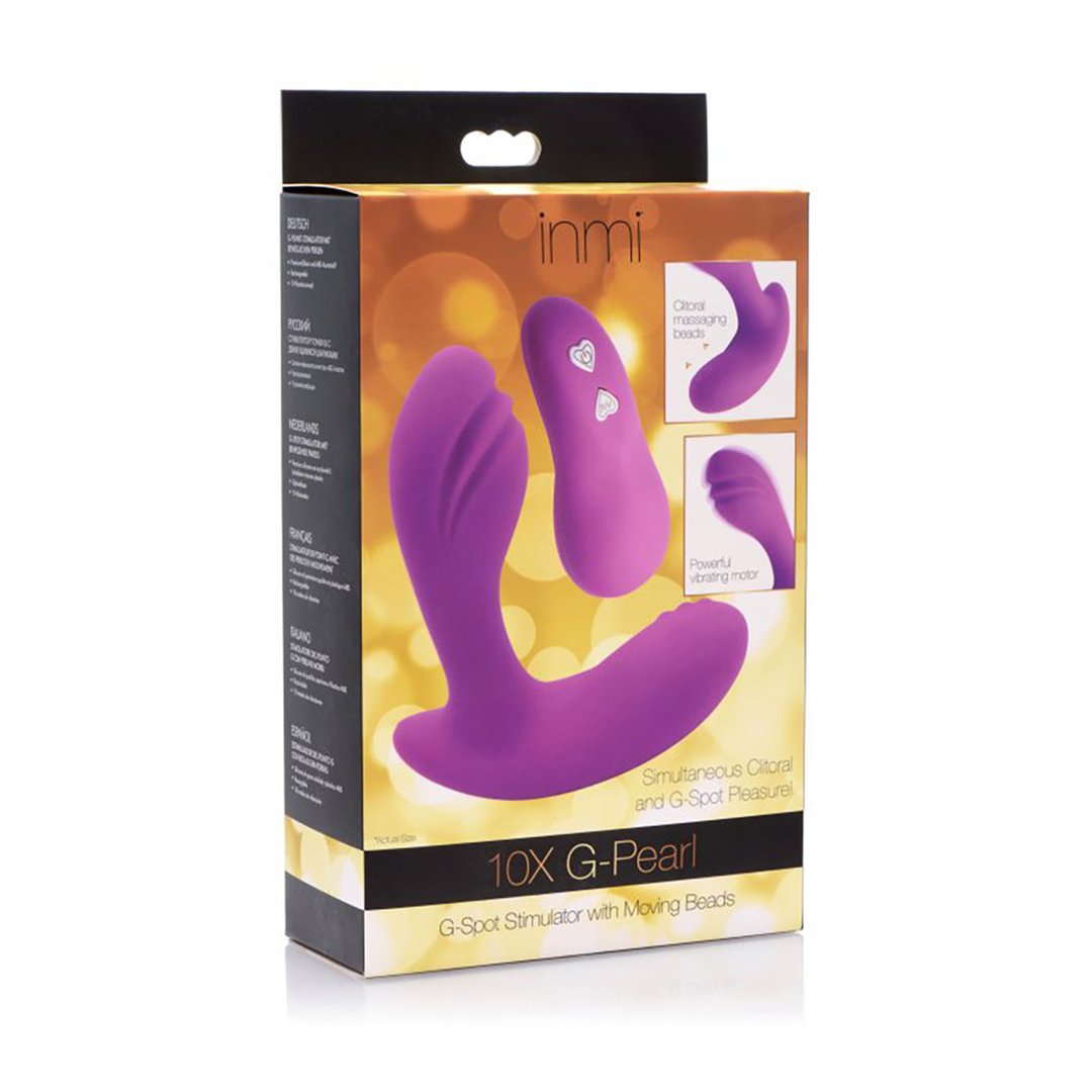 GPearl GSpot Stimulator met Bewegende Kralen en Afstandsbediening - Paars - EroticToyzG - Spot VibratorXR Brands