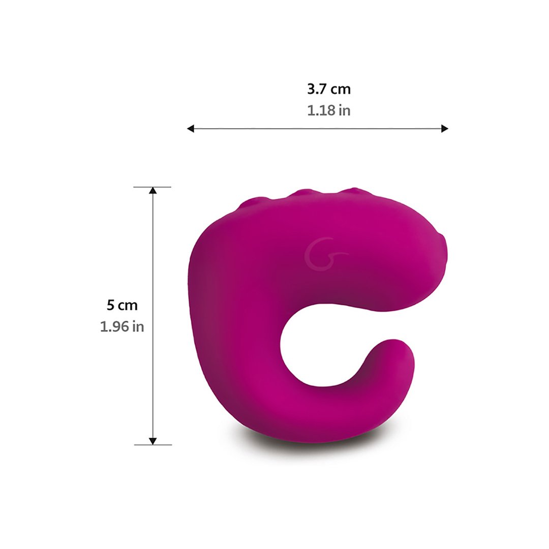 Gvibe GRing XL Cock Ring en Vinger Vibrator - Zoete Framboos - EroticToyzVingervibratorG - Vibe