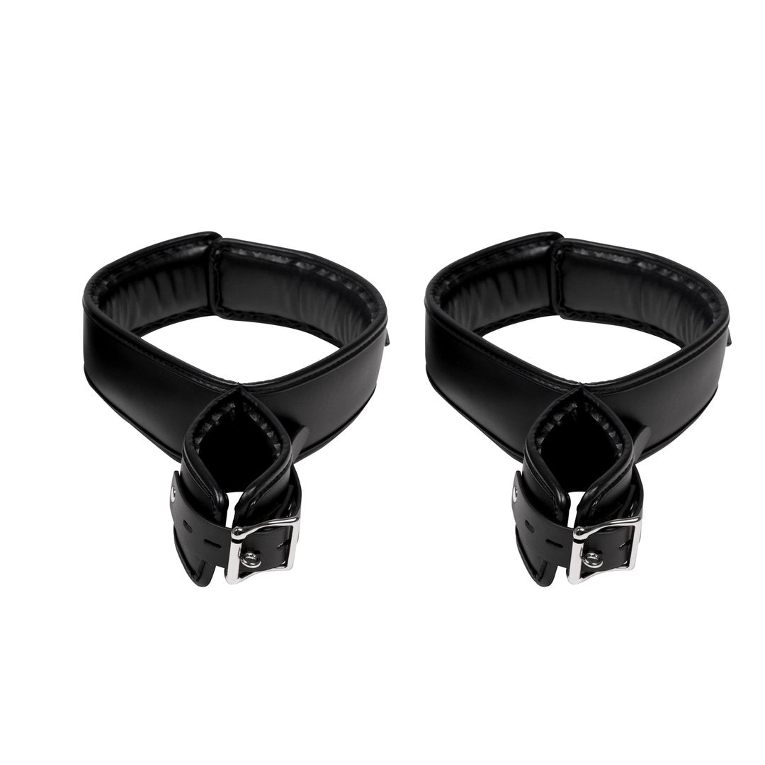 Hand and Thigh Cuffs Set - Black - EroticToyzProducten,Toys,Fetish,Boeien,Handboeien,Dijbeenboeien,,Ouch! by Shots