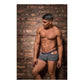 Uitgesneden Mini Shorts - Houtskoolgrijs, S - Pleasureplay BoxershortsMale Power