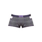 Uitgesneden Mini Shorts - Houtskoolgrijs, S - Pleasureplay BoxershortsMale Power